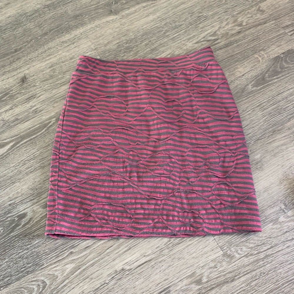 Free People Striped Mini Skirt